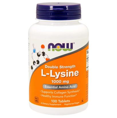 Picture of NOW Foods L-Lysine 1000mg Tablet