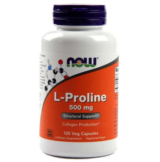 Picture of NOW Foods L-Proline 500mg Veg Capsule