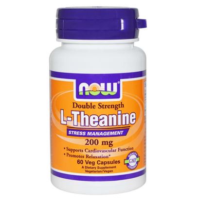 Picture of NOW Foods L-Theanine 200mg Veg Capsule