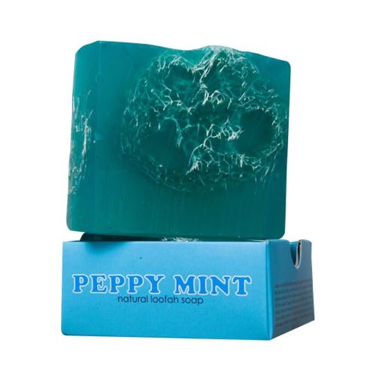 Picture of Nyassa Peppy Mint Handmade Loofah Soap