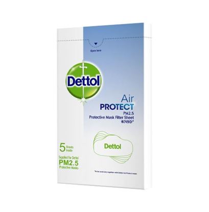 Picture of Dettol Air Protect Protective Mask Filter Sheet (Pack OF 5)