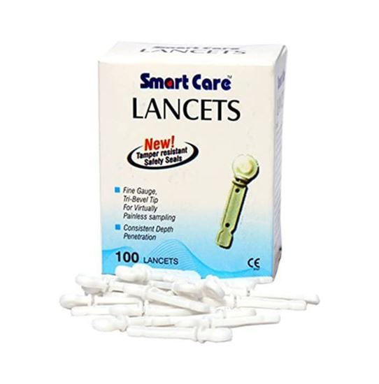 Picture of Smart Care Lancets Needle Flat White