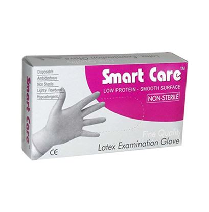 Picture of Smart Care Latex Non-Sterile Examination Gloves 1gm