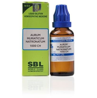 Picture of SBL Aurum Muriaticum Natronatum Dilution 1000 CH