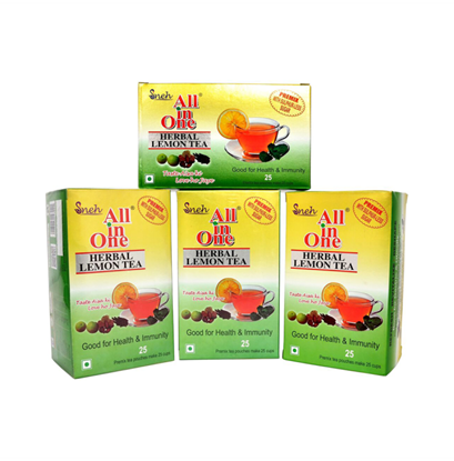 Picture of Sneh All in One Herbal Lemon Tea Premix with Sulphur-Less Sugar Pack of 4