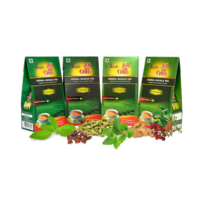 Picture of Sneh All in One Herbal Masala Tea Sugarfree Cardamom Pack of 4