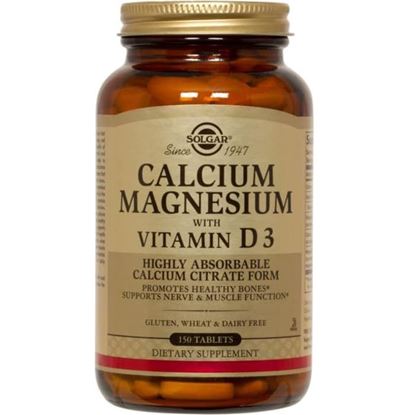 Picture of Solgar Calcium Magnesium with Vitamin D3 Tablet