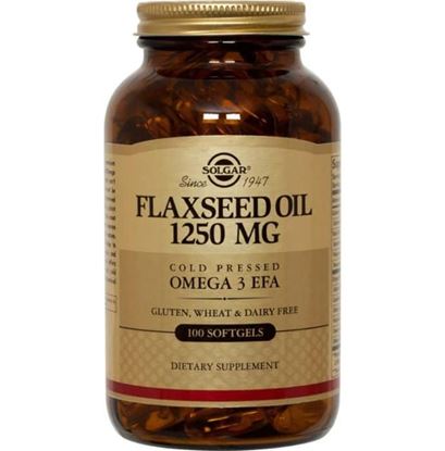 Picture of Solgar Flaxseed Oil 1250mg Soft Gelatin Capsule