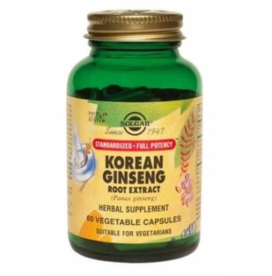 Picture of Solgar Korean Ginseng Root Extract Vegetable Capsule