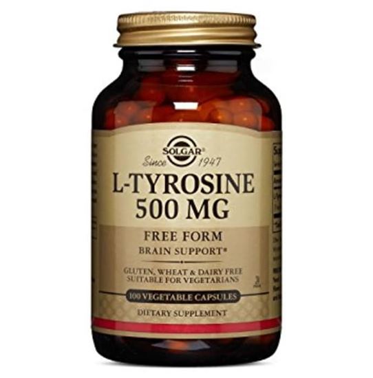 Picture of Solgar L-Tyrosine 500mg Vegetable Capsule