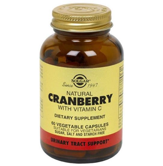 Picture of Solgar Natural Cranberry with Vitamin C Vegetable Capsule