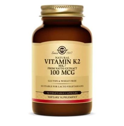 Picture of Solgar Natural Vitamin K2 (MK-7) 100mcg Vegetable Capsule