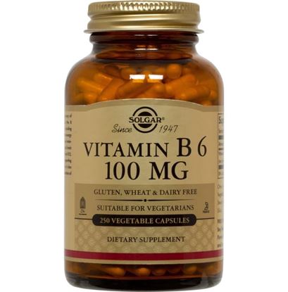 Picture of Solgar Vitamin B6 100mg Vegetable Capsule
