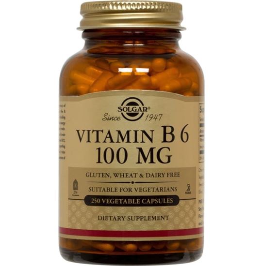 Picture of Solgar Vitamin B6 100mg Vegetable Capsule