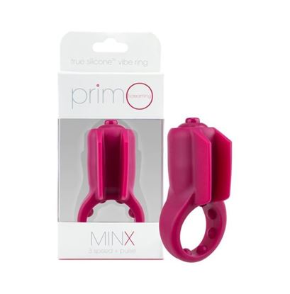 Picture of The Screaming O Primo Minx True Silicon Vibrating Ring Merlot