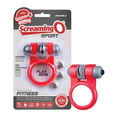 Picture of The Screaming O Sport Stretchy Flex Ring Red