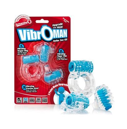 Picture of The Screaming O VibrO Man Sex Kit Blue