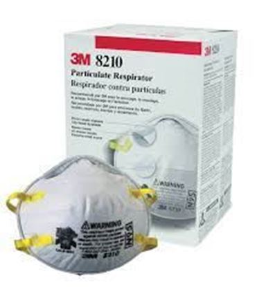Picture of 3M N95 8210 Particulate Respirator Mask Pack of 2