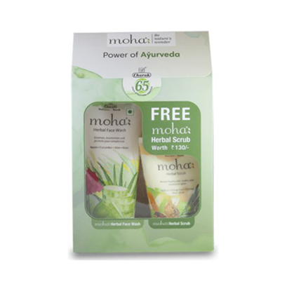 Picture of Moha Face Wash 200ml with Free Herbal Scrub 100gm