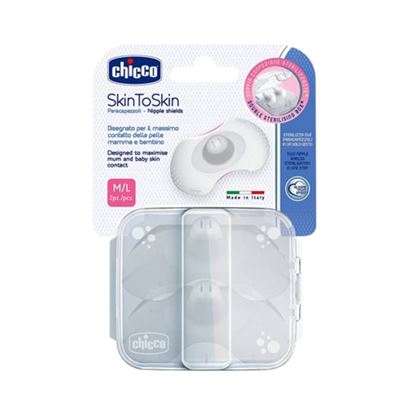 Picture of Chicco New Nipple Silicone Shields Medium to Large