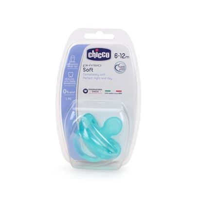 Picture of Chicco Physio Soft Silicone Soother 6-12M Sky Blue