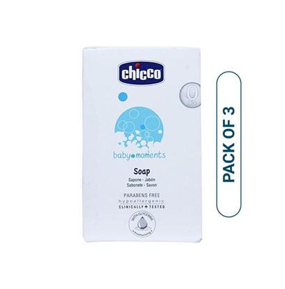 Picture of Chicco Baby Moments Soap Pack of 3