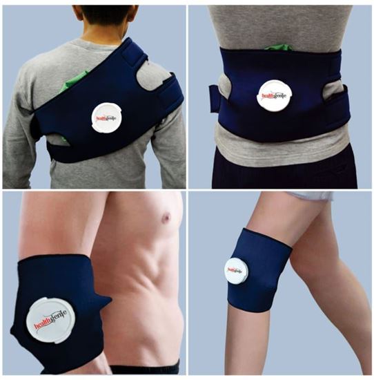 Picture of Healthgenie Combo of Hot and Cold Pain Relief Ice Bag Pack with Adjustable Wrap and Extension Band