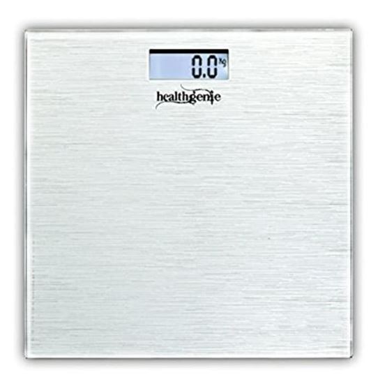 Picture of Healthgenie HD-221 Digital Weighing Scale Silver Brushed Metallic