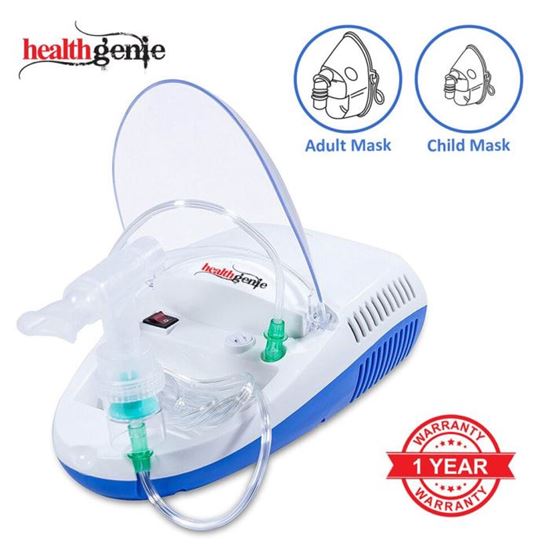 Picture of Healthgenie NB-201 Piston Compressor Nebulizer with Complete Nebulization Kit White