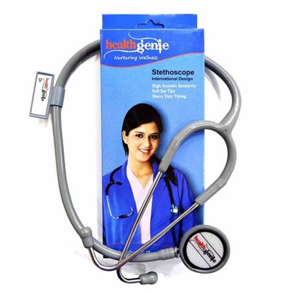 Picture of Healthgenie HG-201G Dual Aluminum Stethoscope Grey
