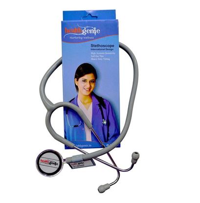 Picture of Healthgenie HG-203G Doctors Dual Stethoscope Grey