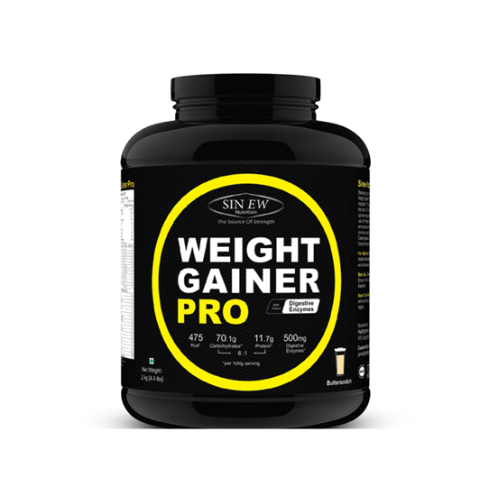 Picture of Sinew Nutrition Weight Gainer Pro with Digestive Enzymes Butterscotch