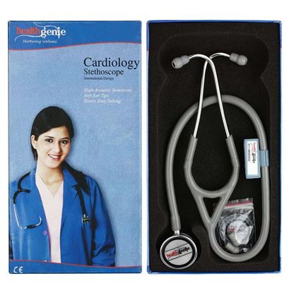 Picture of Healthgenie HG-402G Stainless Steel Stethoscope Grey