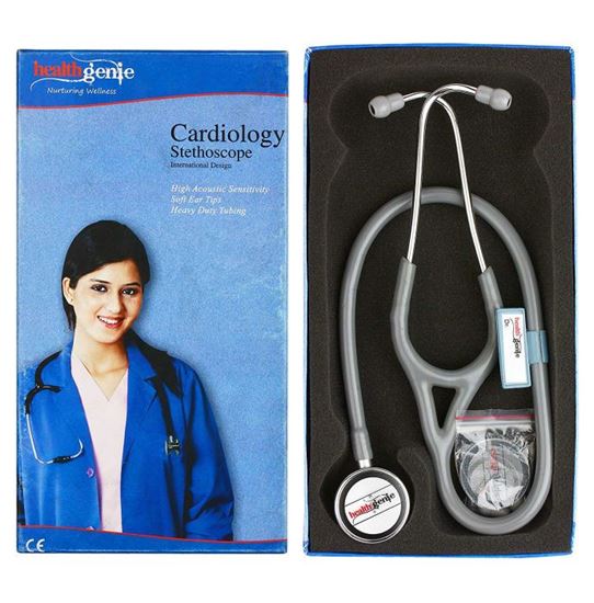 Picture of Healthgenie HG-403G Double Diaphragm Stethoscope Grey