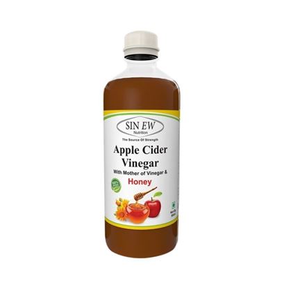 Picture of Sinew Nutrition Apple Cider Vinegar With Honey and Mother of Vinegar Pack of 3