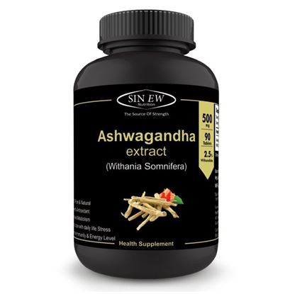 Picture of Sinew Nutrition Ashwagandha General Wellness 500mg Tablet