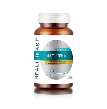 Picture of HealthKart Multivitamin with Ginseng Extract, Taurine and Multiminerals Tablet