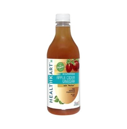 Picture of HealthKart Organic Apple Cider Vinegar with Mother, Raw, Unfiltred, Unpasteurized