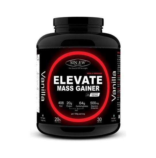 Picture of Sinew Nutrition Elevate Mass Gainer with DigiEnzymes Vanilla