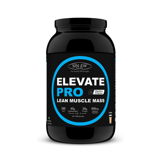 Picture of Sinew Nutrition Elevate PRO Lean Muscle Mass Gainer Protein Powder with Digestive Enzymes Coffee