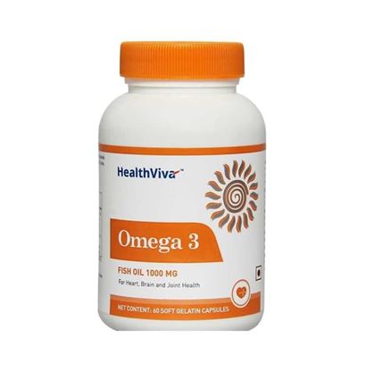 Picture of HealthViva Omega-3 Fish Oil 1000mg Capsule Pack of 2